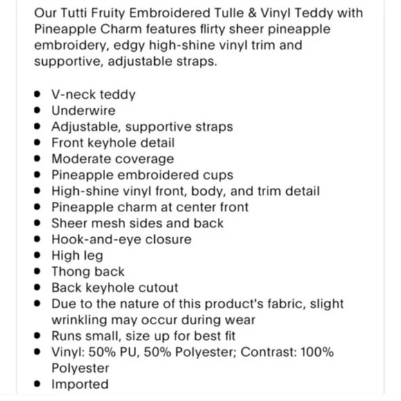 Savage X Fenty Tutti Fruity Lingerie - Picture 3 of 7